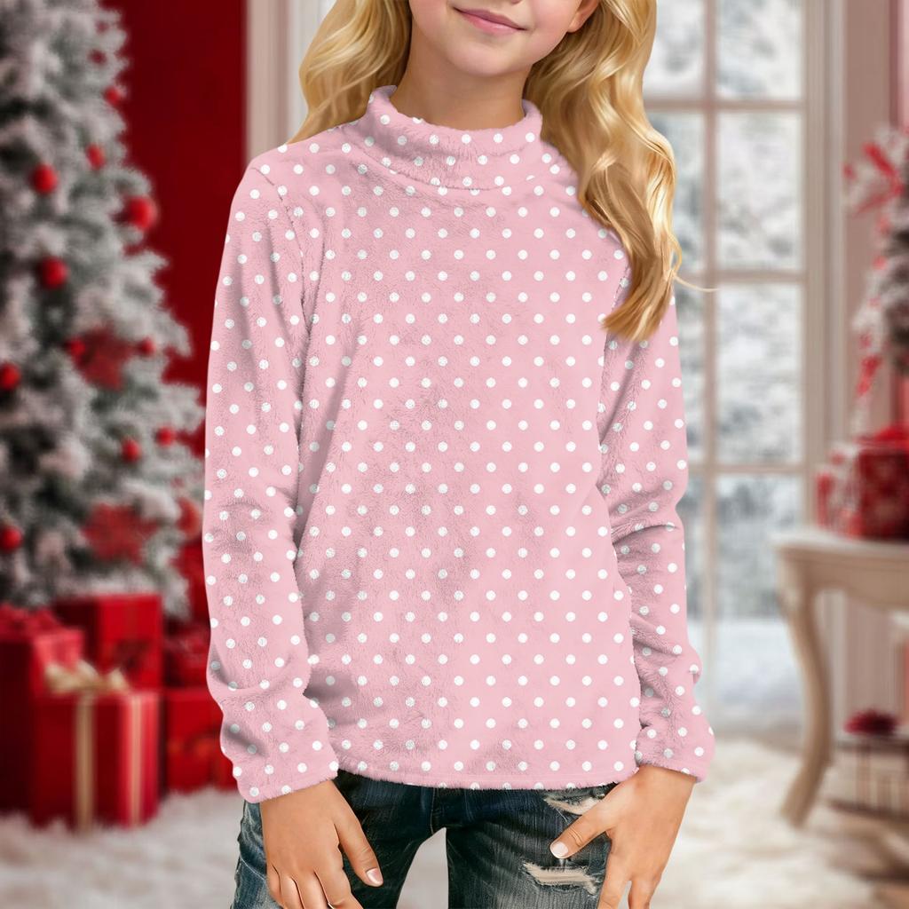 Dziecięce codzienne bluzki z długim rękawem z nadrukiem