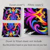 Vibrant, swirling, symmetrical. Bedding Duvet cover sets Duvet covers Pillowcases gifts (1 * Duvet Cover 2 * Pillowcases, without duvet insert)