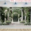 1Pcs White Arch Garden Landscape Scene Decoration Background Spring Backdrop Decorations For Photo Studio Photo Booth Party