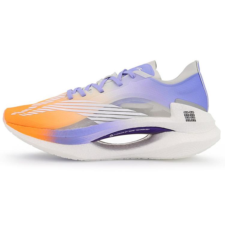 

new LiNing Jueying Cushioned Anti Slip Wear Resistant Breathable Lightweight Low Top Running Shoes Blue Orange 40