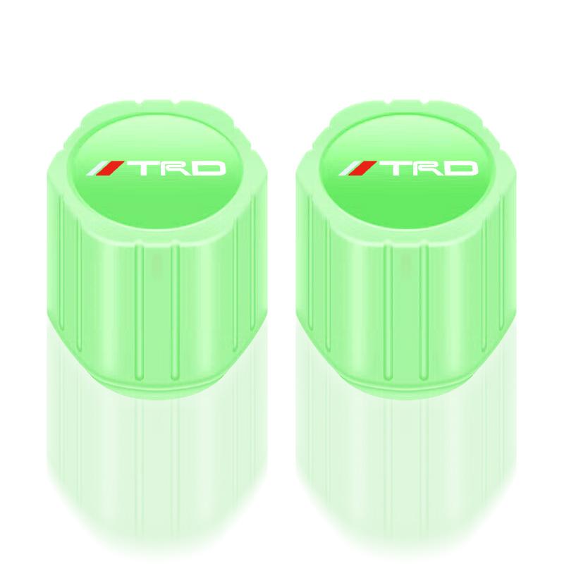 Luminous Car Tire Valve Caps Fluorescent Motorcycle Wheel Tyre For Toyota GR TRD Chr Corolla Yaris Rav4 E150 E120 Land Cruiser 200