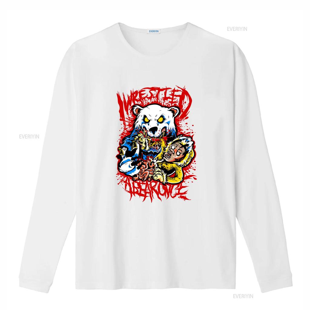 Hett Iwrestledabearonce Bomulls T-shirt Musik För Älskare Design Vit Kk861 vintage Tvättad Snygg Bekväm Unisex mode
