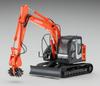 Hasegawa Hitachi Construction Machinery Hydraulic Excavator ZAXIS135US Cutting Cutter Model Plastic Model 66111 1/35 (Car)