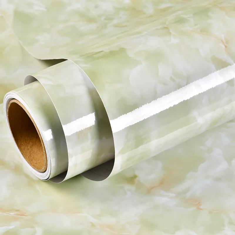 Kitchen Wall Stickers Waterproof Heatproof Marble Self Adhesive Wallpaper Vinyl Film Cupboard Home Decoration Sticky Paper Decal