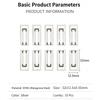 10Pcs Square Thickened Binder Clips - Metal Paper Clips - Office Supplies For Documents, Notes & Bookmarking