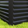 Raised Garden Bed, Set of 2. Planter Box. Extra Deep. Metal. 120 X 60 X 60 Cm. Dark Gray