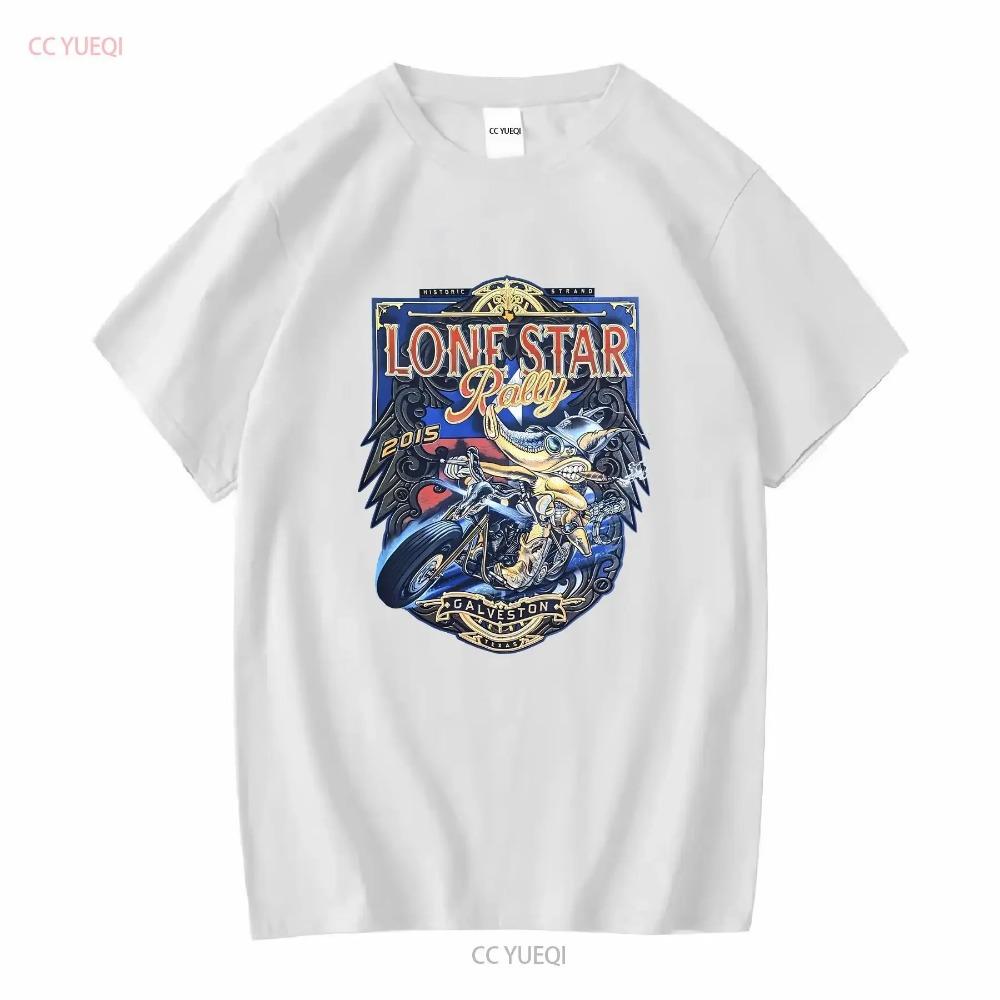 Lone Star Rally Motorcycle Armadillo Biker Galveston Blue T Shirt Large long or short sleeves vintage Washed Slightly homme
