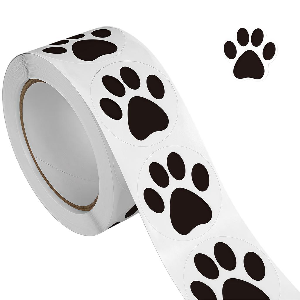 Tear Proof Dog Paws Sticker Adhesive Water Resistant Safe Decoration for Office Use Pet Accessories Art Projects