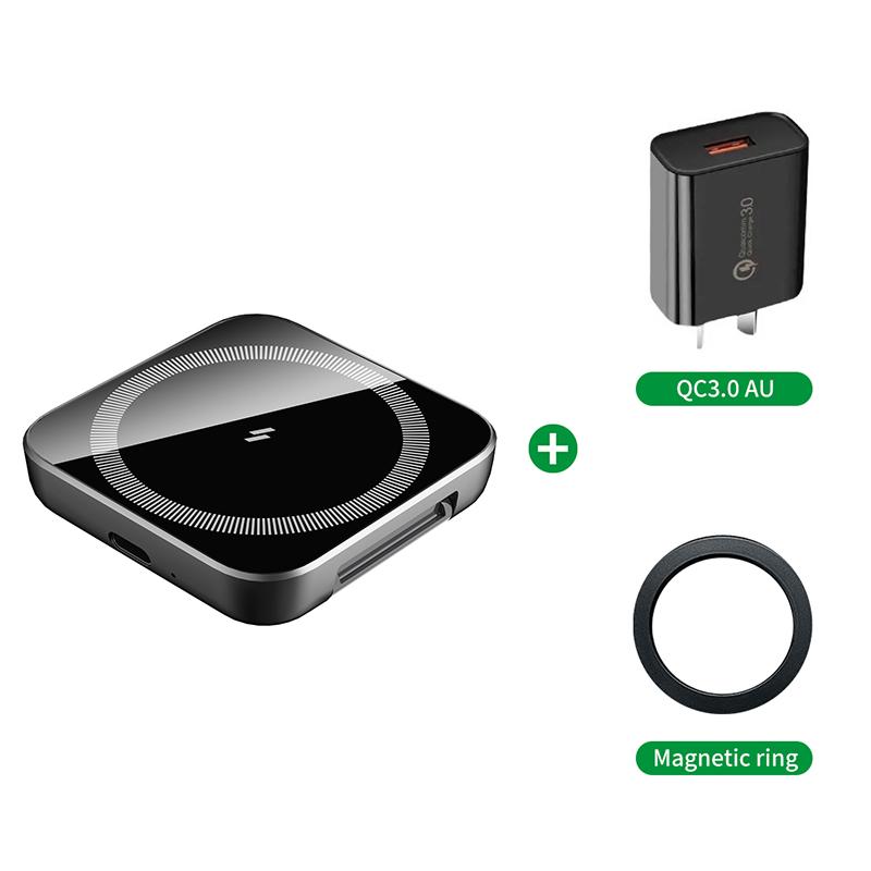 

2 в 1 беспроводное зарядное устройство для Magsafe 15 Вт быстрая зарядка для iPhone 16 Pro Max зарядное устройство для часов портативная магнитная зарядная пластина