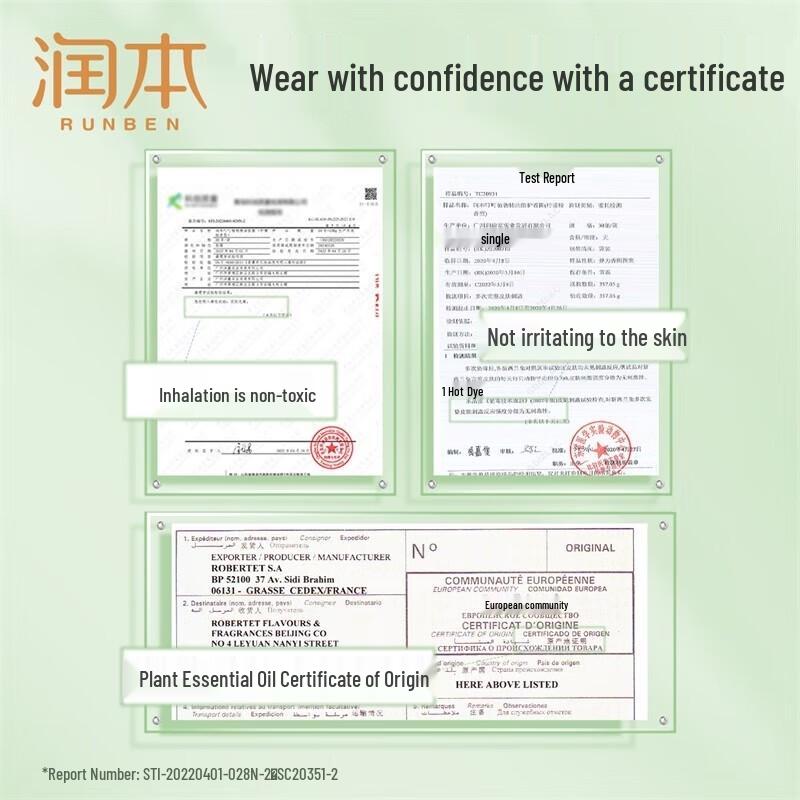 Runben Essential Oil Mosquito Repellent Wristbands (10-Pack)