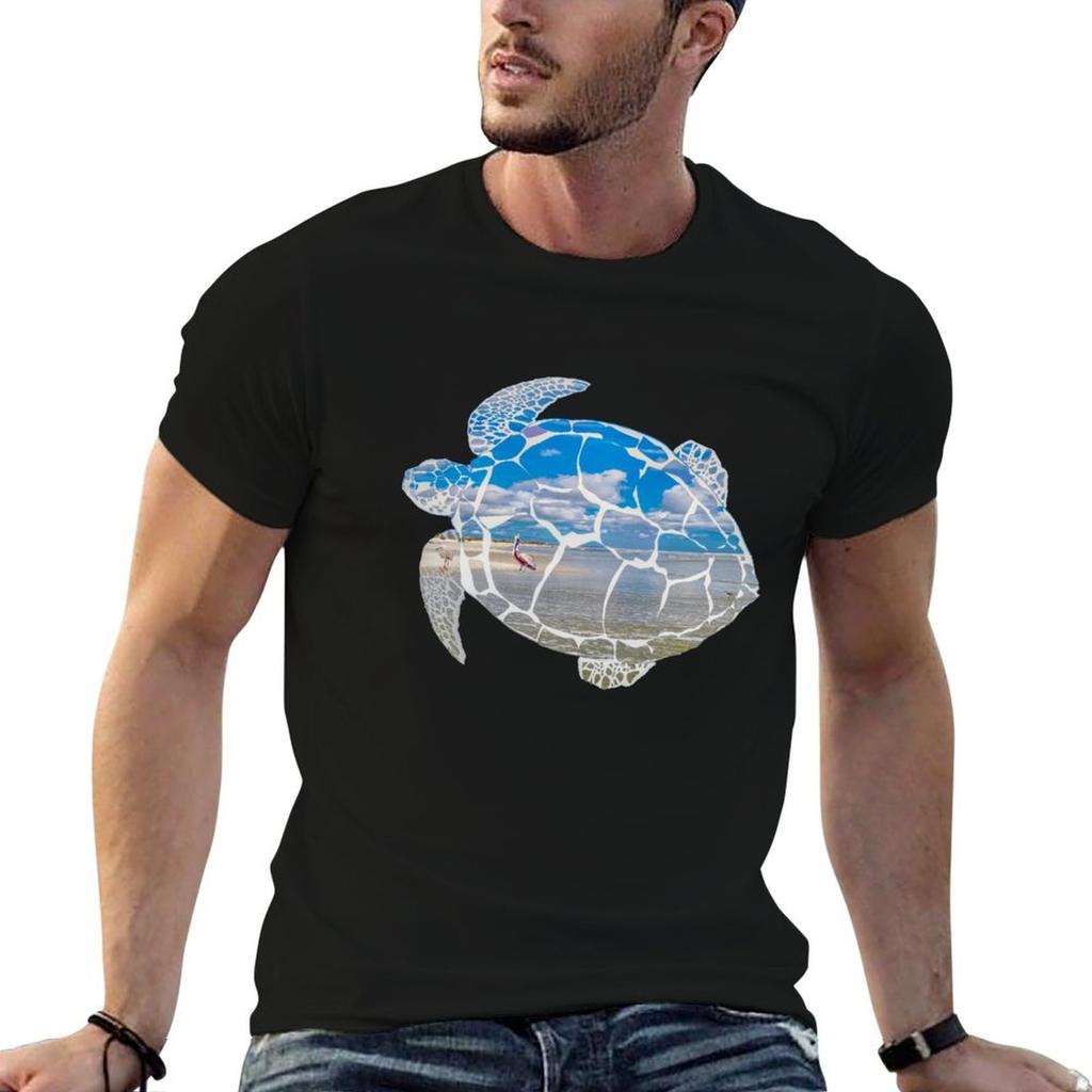 Sea Turtle Beach Magic Tshirt Unisex T Shirts For Unisex Casual Anime Tshirt T Shirts With Prints Tshirt