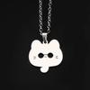 Anime Jujutsu Kaisen Halskette Gojo Satoru Niedliche Katze High School Emblem Anhänger Halsketten für Damen Herren Schmuck Zubehör