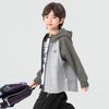 Boys' Colorblock Raglan Hooded Zip-Up Jacket
