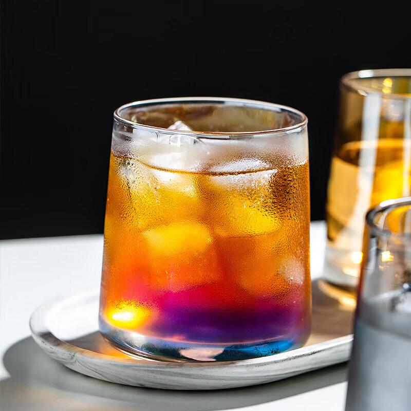 Chixing Aesthetic Glass Whiskey Tumbler