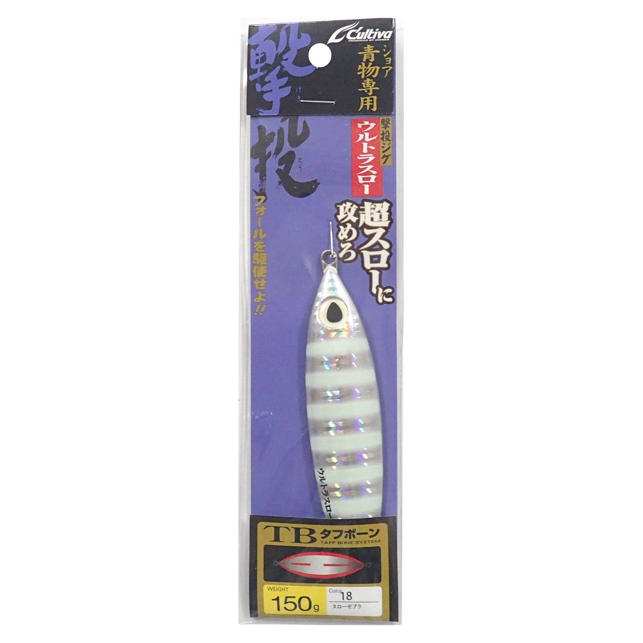 

OWNER Metal Jig Lure GJUS100 Shooting Jig Ultra Slow 150g Slow Zebra Glow #18