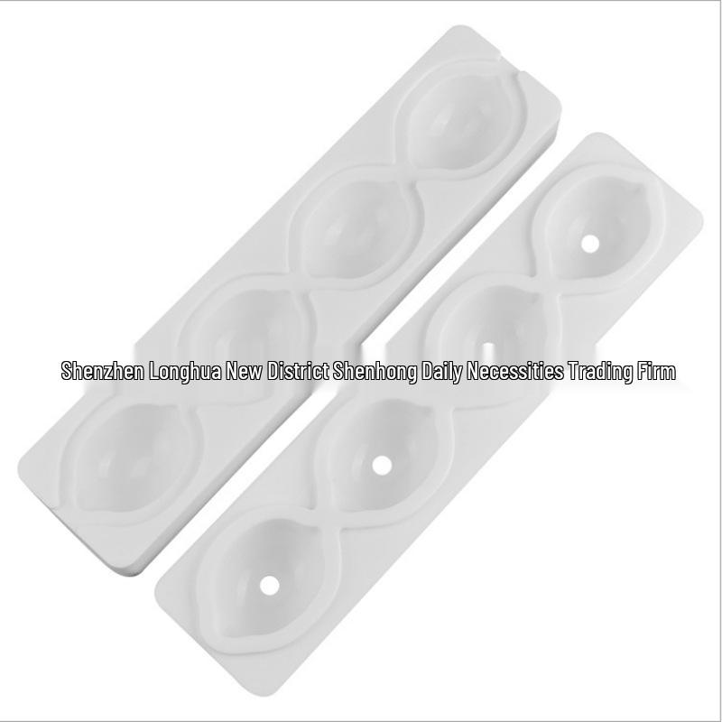 4-håls 3D Citronmousse Silikonkakform för DIY Bakning Franska Chiffondesserter