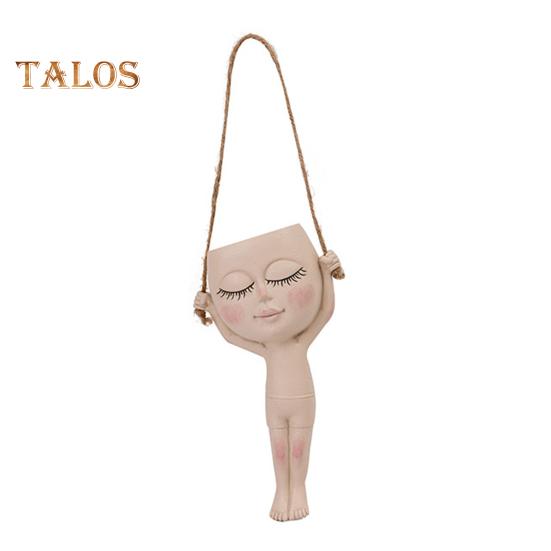 

Цветочный горшок-контейнер Прекрасный декоративный легкий весовой скандинавский скульптурный горшок с великолепным лицом Цветочный горшок Товары для дома