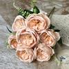 Artificial Rose Bouquet 7 Head Realistic Fake Flower Home Office Wedding Party Table Centerpiece