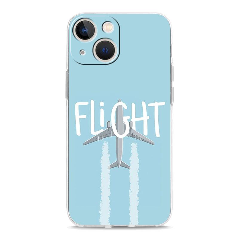 Phone Case For iPhone 17 Air Cases iPhone 16 15 12 13 14 Pro Max SE 7 8 Plus iPhone11 Clear Soft Cover Airplane Pattern