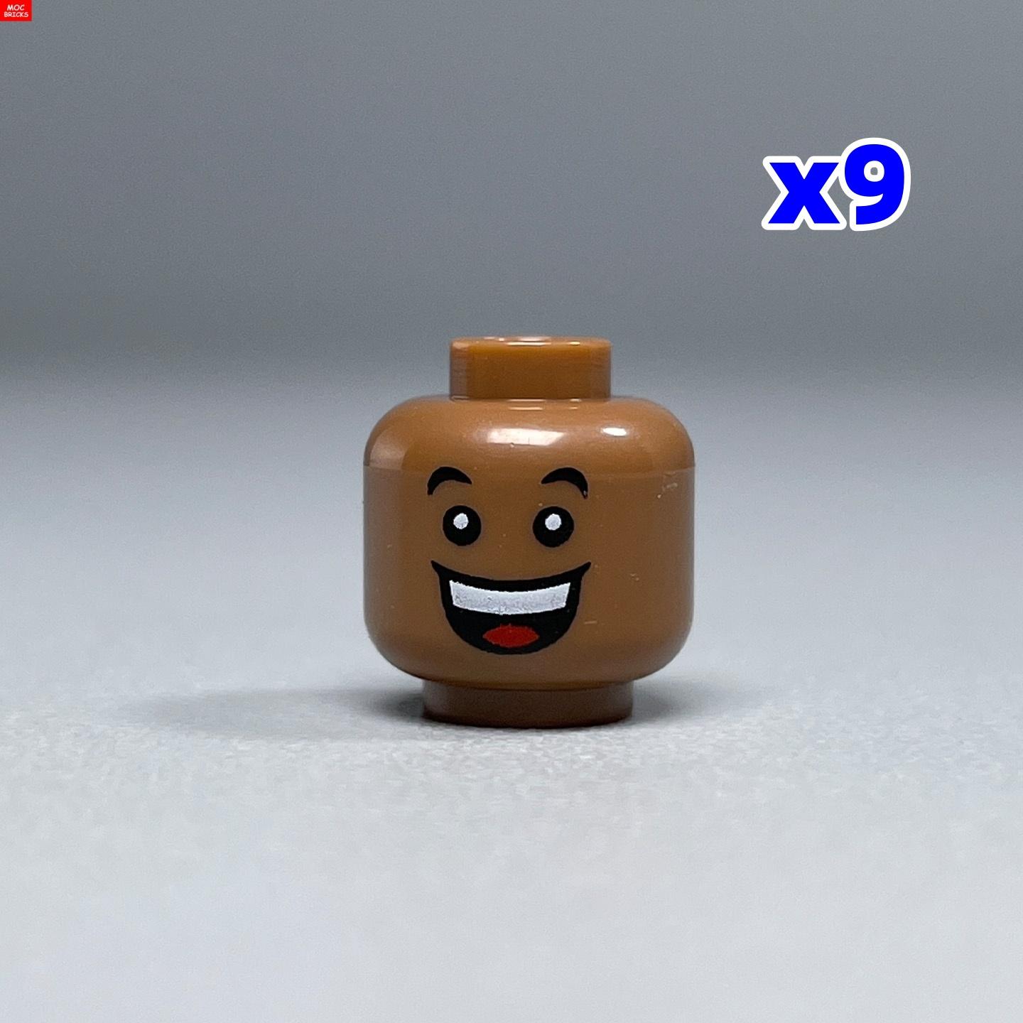 

MOC Blocks Brownish-brown expression Black Woman Man 4cm Figure Face Accessories Assembled Construction Bricks Toy Children Plastic Material Doll