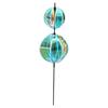 Rainbows Rotating Windmill Decorative Stake Reflective Outdoor Gazing Ball Wind Spinner For Garden Yard Patios Outdoor Use