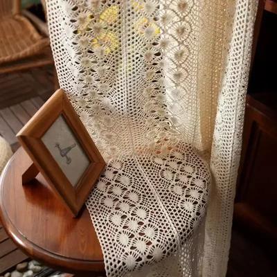 Baumwolle Hohl Design Vorhänge Road Tasche Schattierung Vorhang Quaste für Küche Schlafzimmer Wohnzimmer Erkerfenster Schrankvorhang