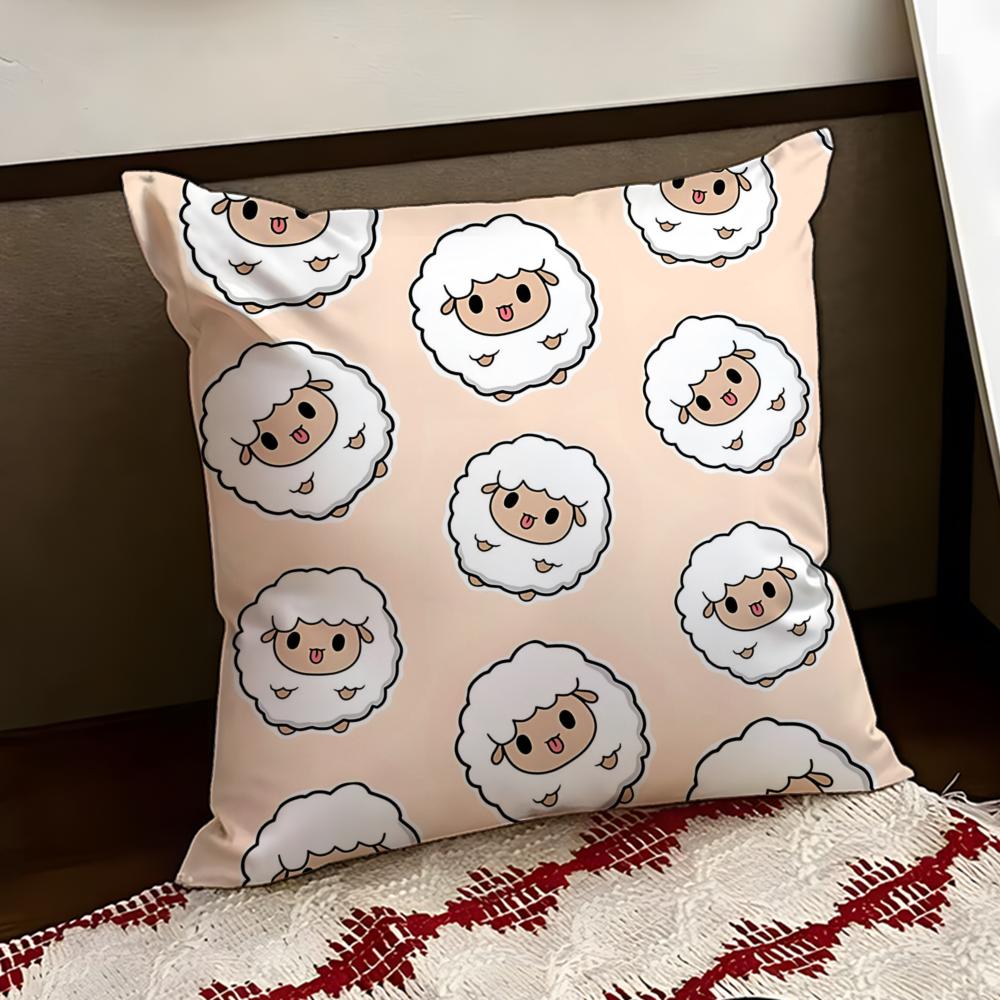 Woolly sheep Cushion Cover Reversible Soft Durable Pillow Cover Home  Car MultiScene Use for Daily Comfort