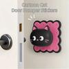 New Cartoon Cat Doll Door Bumper Stickers Anti-Trap Protection Durable Door Handle Mute Pad PVC Home Safety Device Home Use