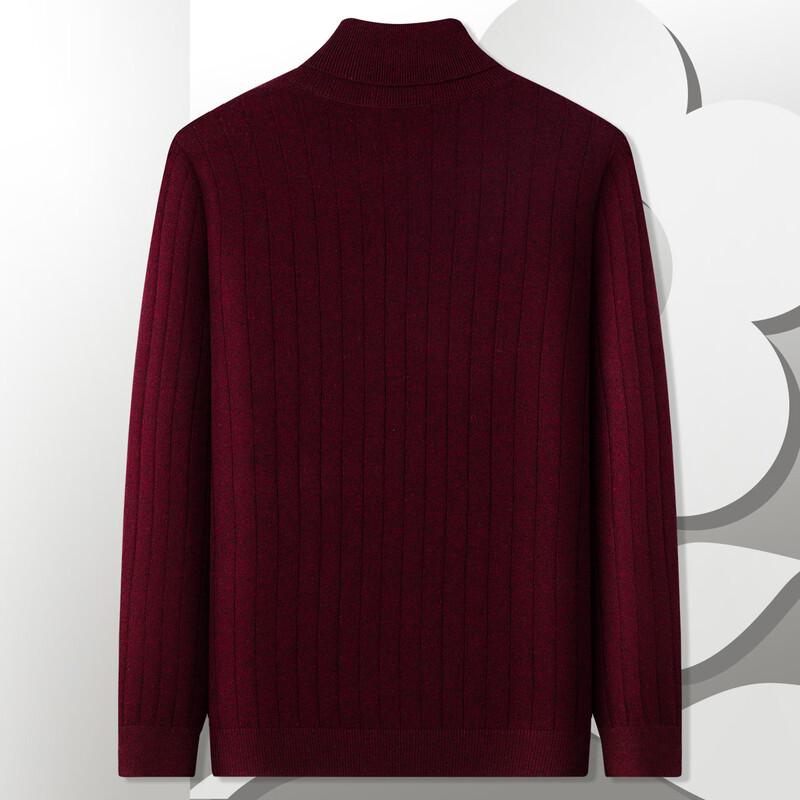 MONTAGUT Men's Pure Wool Turtleneck Sweater