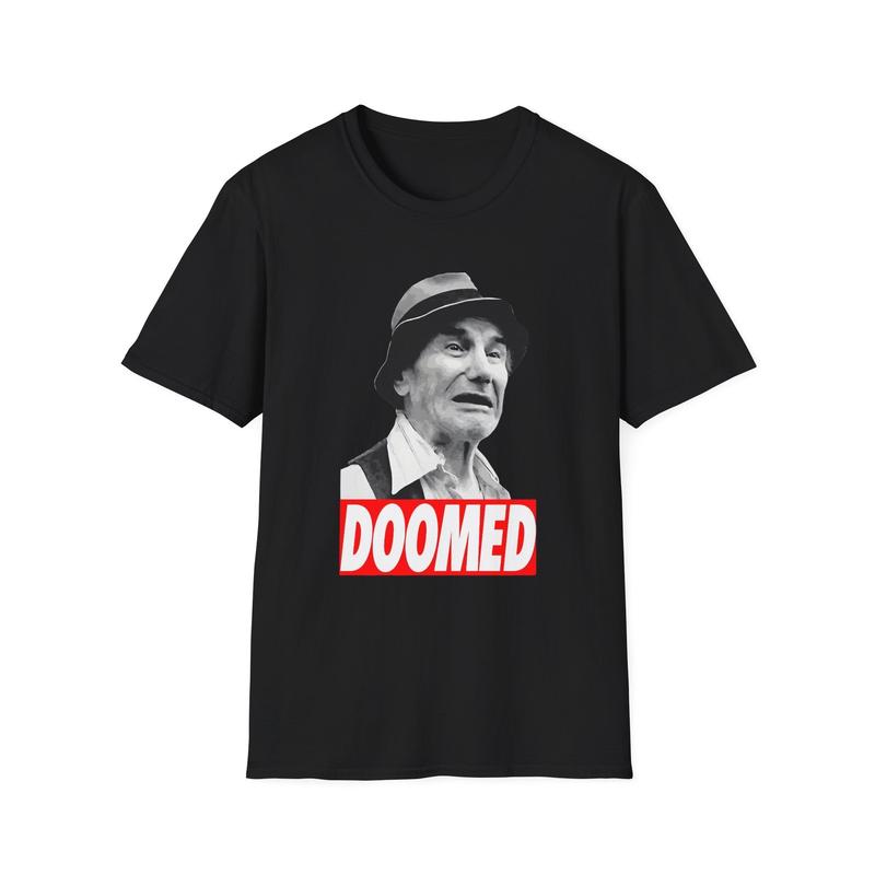 Friday The 13th Crazy Ralph Doomed Unisex T-Shirt| Retro Photo Graphic Tee Graphic Tee L