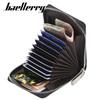 Men's Short Multifunctional Accordion Wallet - ID & Credit Card Holder with Multiple Slots, Large Capacity.