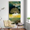 Nordic Abstrakte Weiße Elch Gold Baum Malerei auf Leinwand Landschaft Poster und Drucke Wand Kunst Bilder für Wohnzimmer Hause decor