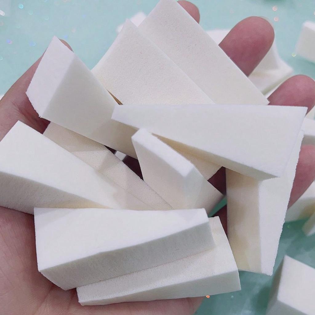 10Pcs Nail Sponge Wedge Shaped Cosmetics Tool Smooth Apply Mini Applicator Multi-Side Gradient Nails Soft Sponge Color Fade Manicure Nail Art Tools