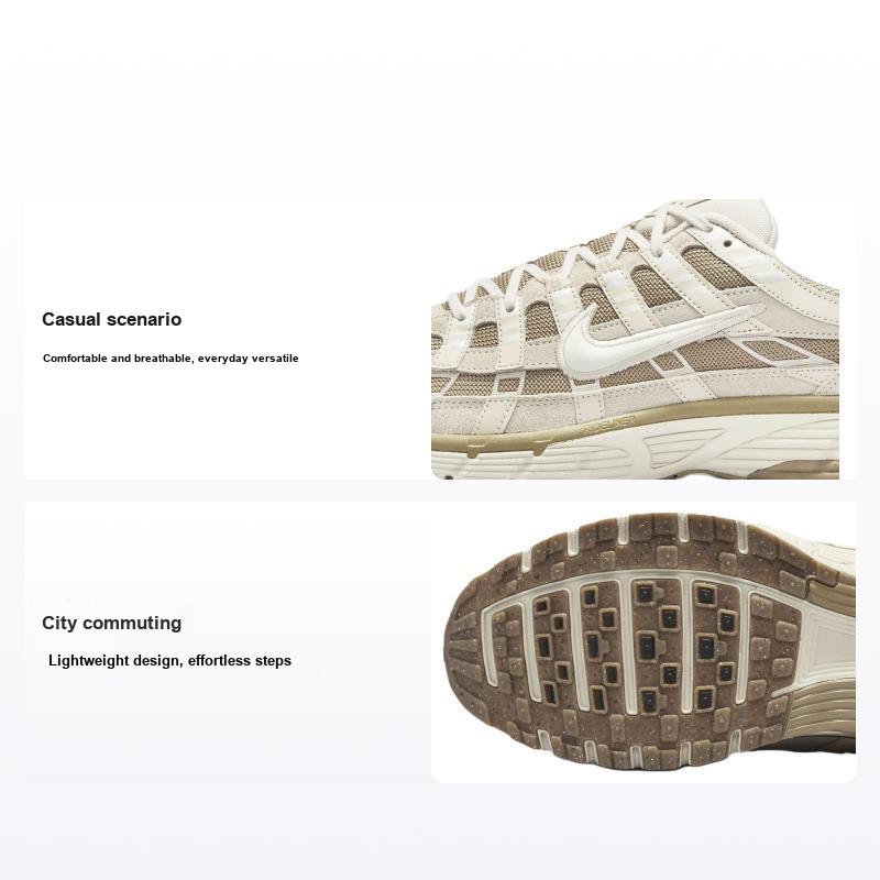 Кроссовки унисекс Nike P-6000 Sesame коричневые светло-коричневые-Orewood-коричневые хаки HV2528-100 36