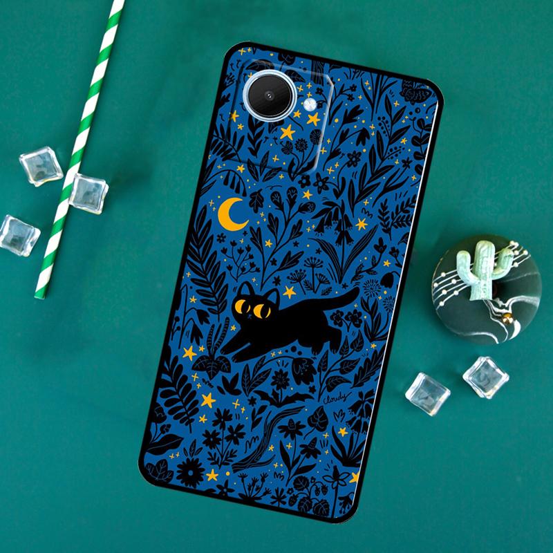 

cute black cats For Realme 15 Pro GT7 GT6 10 11 12 13 14 Pro Plus C55 C71 C67 C63 C61 C53 C35 C65 C75 Case Realme 13 Pro Plus