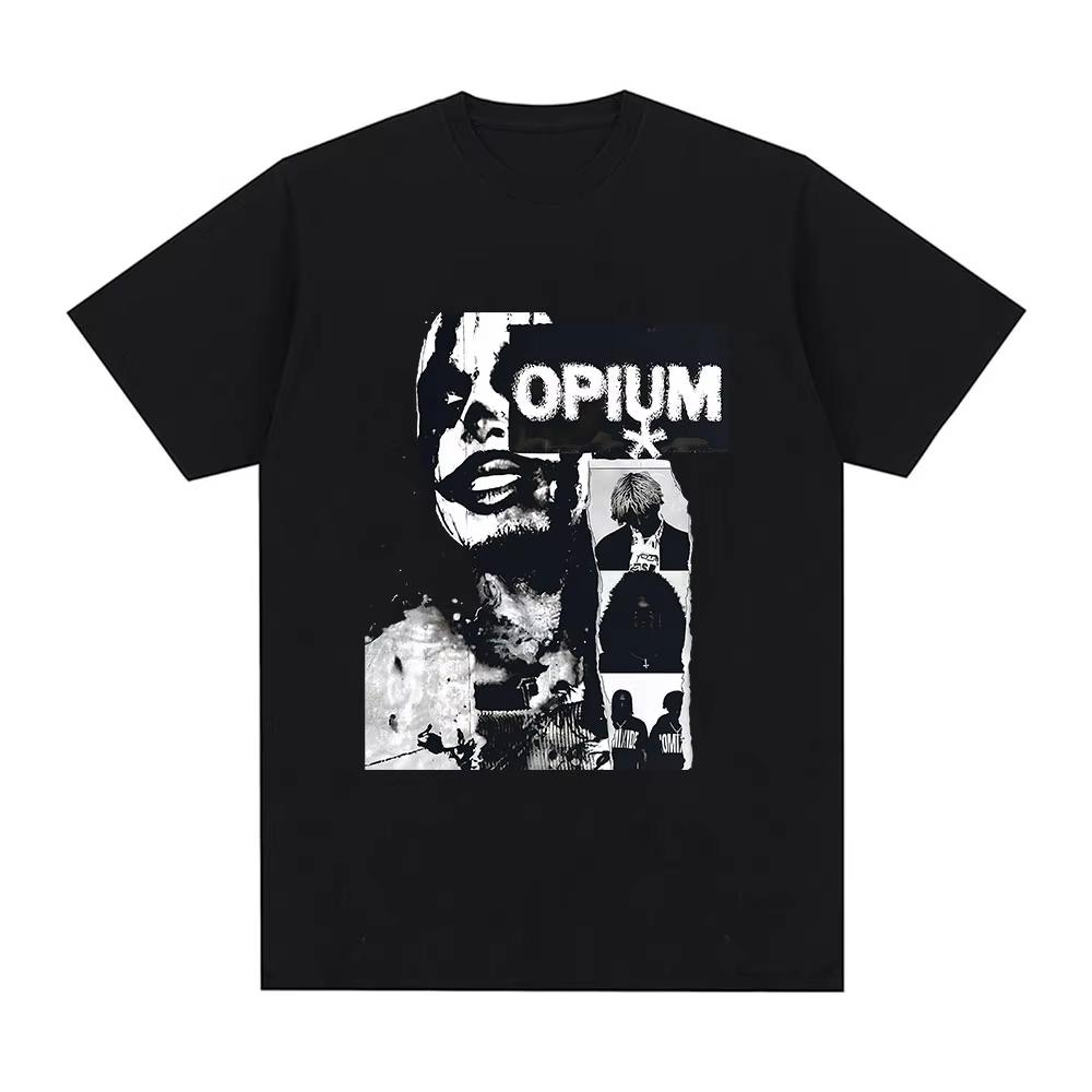Футболка рэпера Playboi Carti Opium Ken Carson Destroy Lonely Готические футболки Мужская Женская Мода Винтажная Футболка с коротким рукавом M