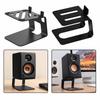 Metall Schreibtisch Lautsprecherständer Schwarze Farbe Langlebige Audio Erhöhung Lautsprecherständer Vibrationsisolierung Studio Monitorständer