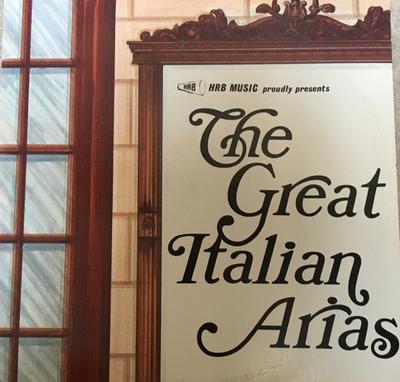 LP Record VARIOUS  The Great Italian Arias HRB2006 HRB Music 1978 US Classical Used