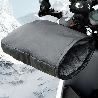 Waterproof Motorcycle Handlebar Muffs Winter Gloves Hand Warmers for Bicycle Scooter Riding Comfortable Winter Cycling Gear