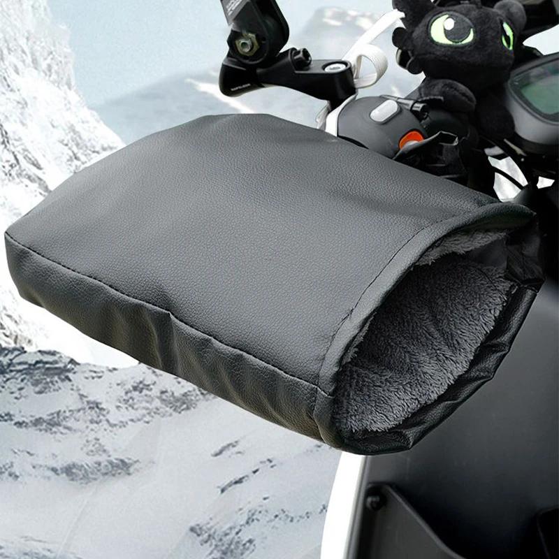 Wasserdichte Motorrad-Lenkerstulpen Winterhandschuhe Handwärmer für Fahrrad Roller Fahren Bequeme Winter-Fahrradbekleidung