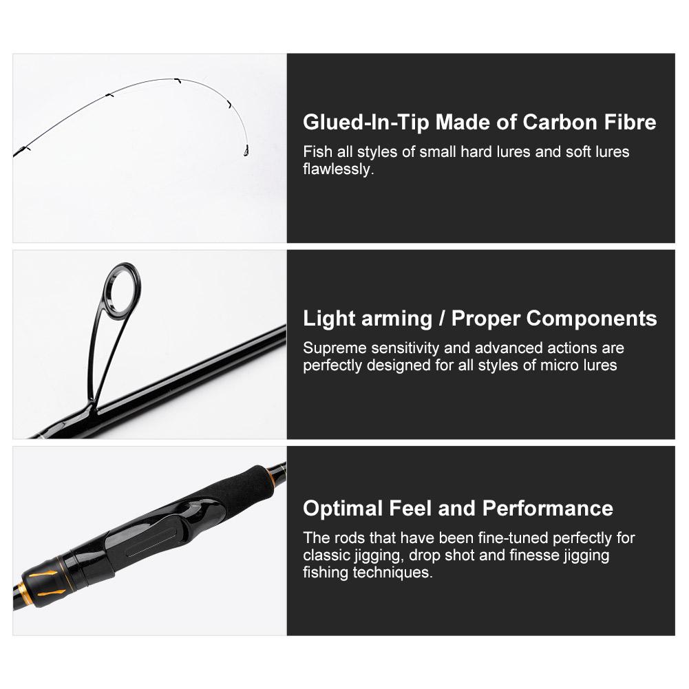 Lure Fishing Rod for Bass Trout Chub and Mandarin Fish Streamside Casting Rod General-purpose Rod Light Fishing Carbon Ultra Light Fast Spinning Rod