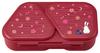OSK Onigirazu Rice Ball Case with Side Dish Microwave Perfect for Made In (Red), 450ml, Container, Safe, Antibacterial, Cute, Stylish, Biomass-Based,