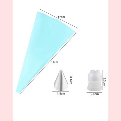 Kuchen Dekorationswerkzeug Set Silikon Spritzbeutel DIY Kuchen Vereisung Piping Edelstahl Düse Wiederverwendbar Creme Dekorationsmund Backwerkzeug
