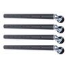 4PCS Furniture Legs with Caster Wheels Heavy Duty Carbon Steel Table Leg Extender Riser for Cabinet