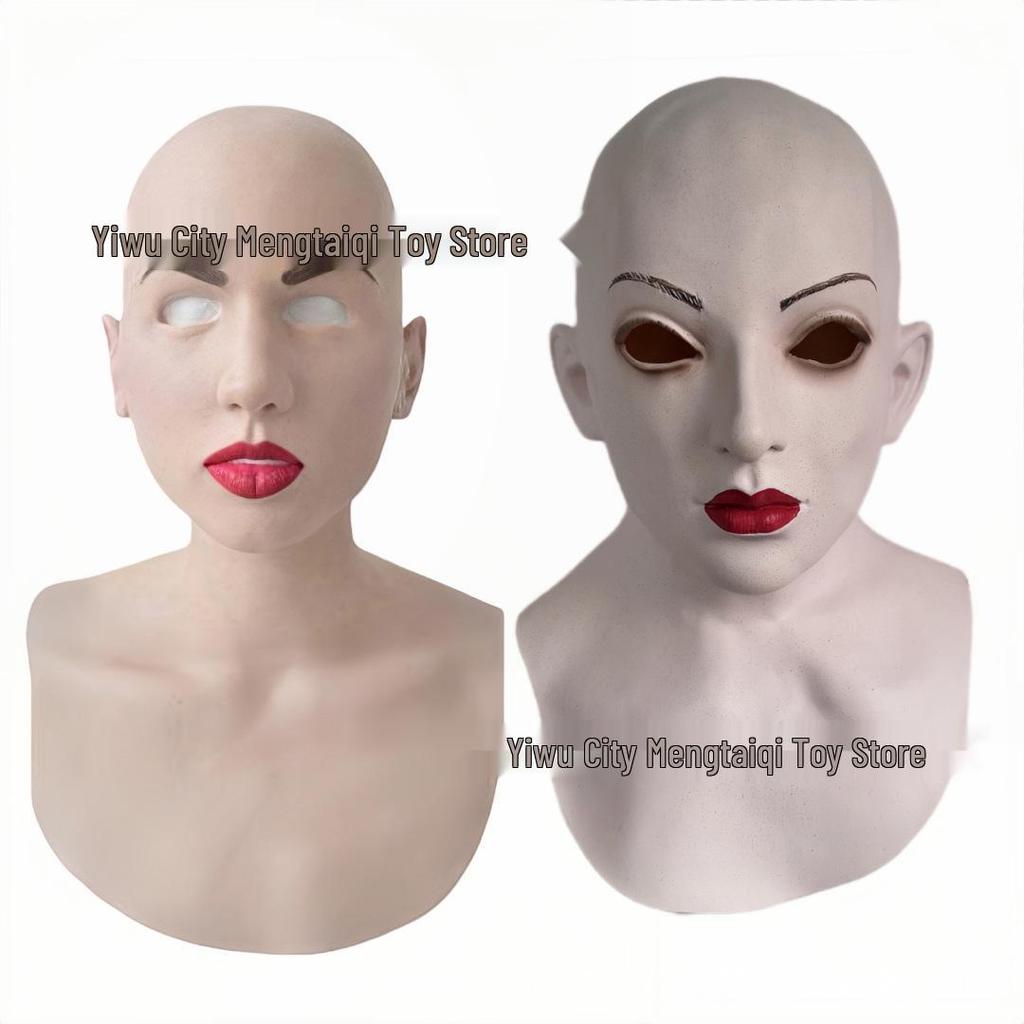LED Glowing Nun Mask - Halloween Ghost Face Scare Prop