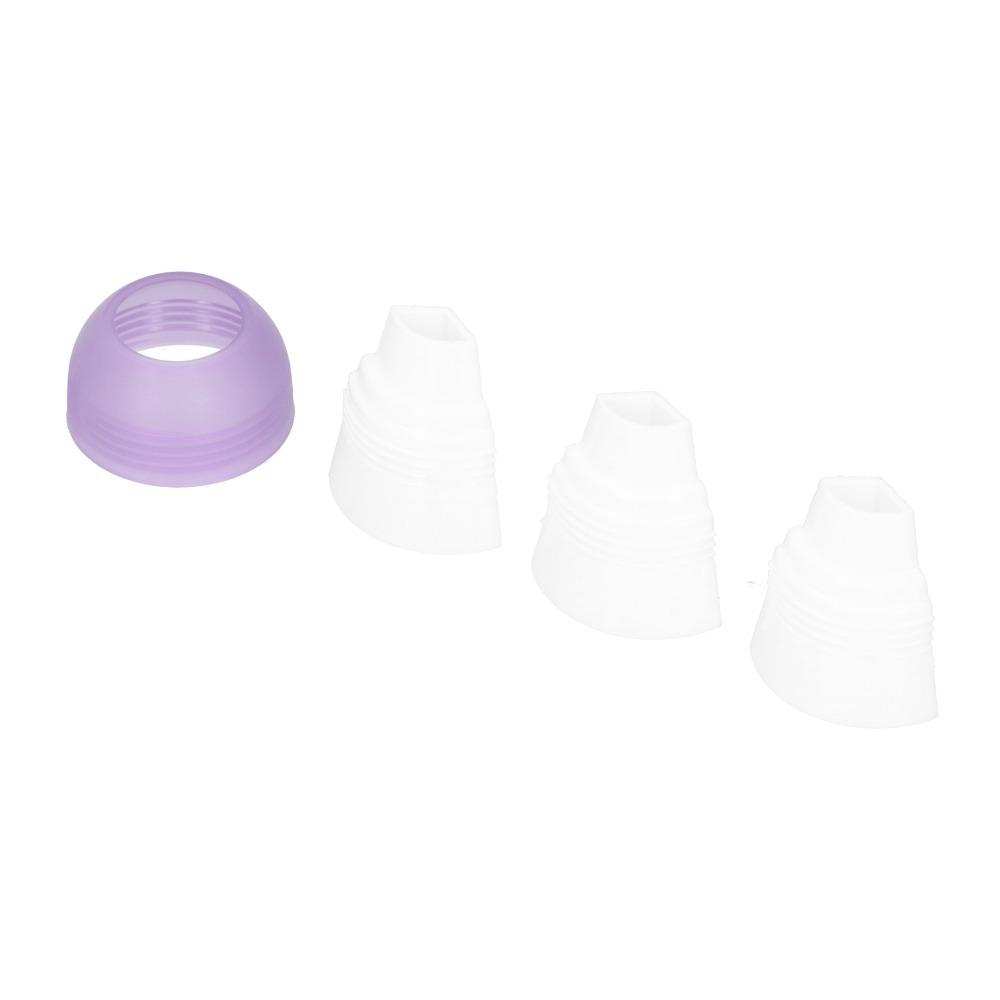 Extrusion Type Cake Decorating Tips Set Food Grade PP Russian Nozzle Converter  Fondant Cake
