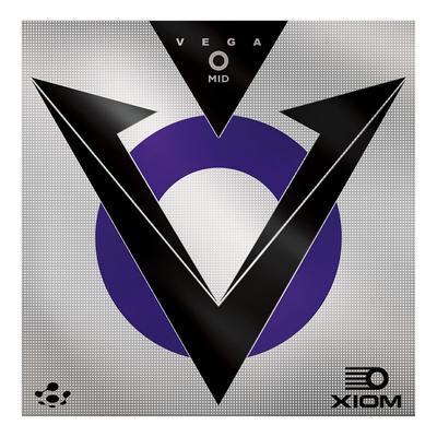 XIOM Vega O Mid Inner Soft Balanced Table Tennis Size Rubber, Black, 2.1 (850051)
