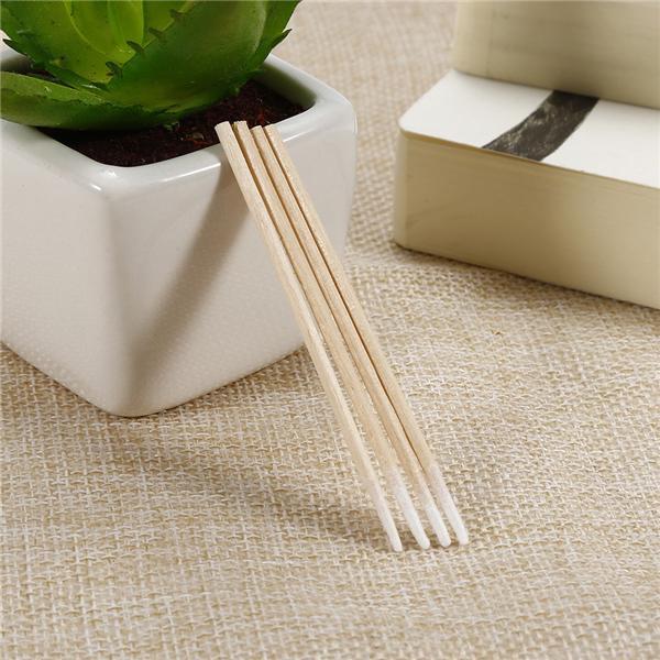 100 Pcs Abacterial Short Wood Handle Medical Dental Tattoo Use Cotton Swab Buds