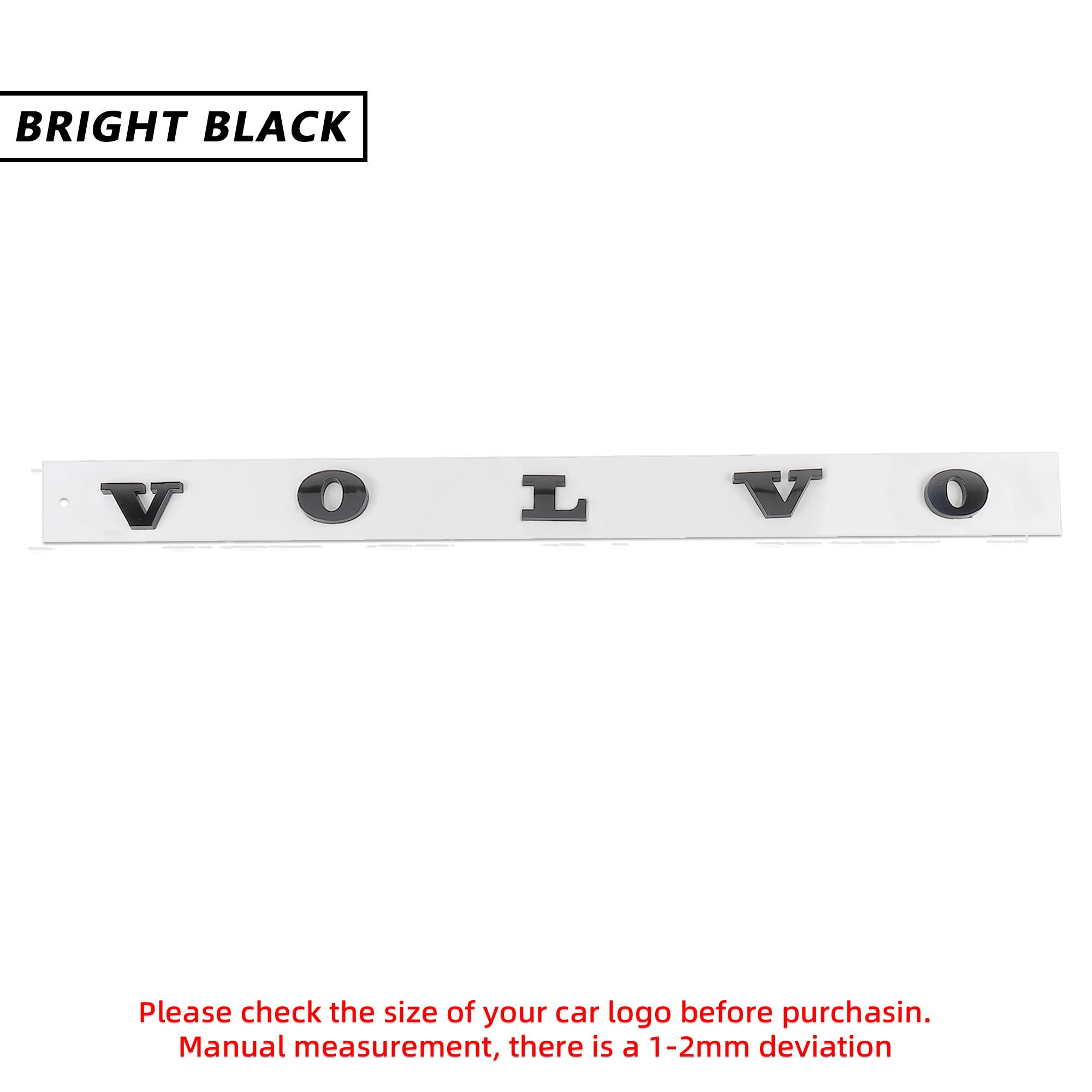 

ABS 3D Badge Letters Car Trunk Badge Sticker Accessory for Volvo Rdesign T2 T3 T4 T5 T6 T7 T8 S90 XC90 S60 XC40 S90 S80L XC40