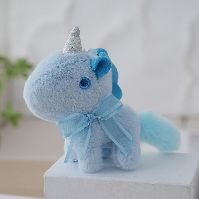 

Причудливый плюшевый брелок-единорог розового, голубого, фиолетового и белого цветов для сумок, ключей и StyleD